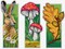 Counted cross stitch kit with plastic canvas Bookmarks Forest 8716
